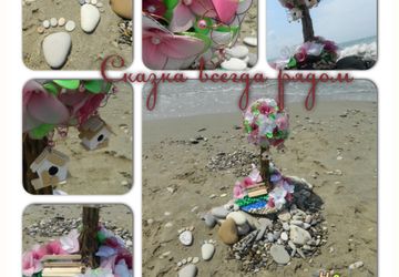 Топиарий-ночник "Розовая нежность"