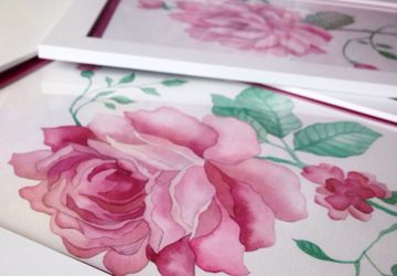 Пион и роза