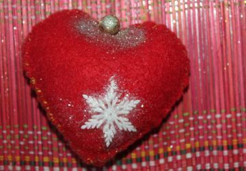 фетровое сердечко