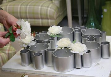 Стильно и необычно: индустриально-цветочная композиция.