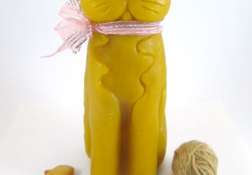Восковая свеча "Кот"