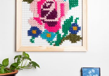 Картина на стену мега-крестиком