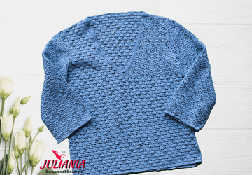 Кофточка вязанная крючком с короткими рукавами