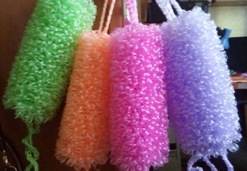 Мочалки ручной работы.