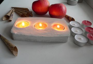 бетонный подсвечник№1