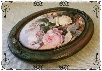 Поднос с розами