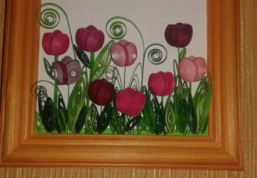 Картины в технике Контурный квиллинг