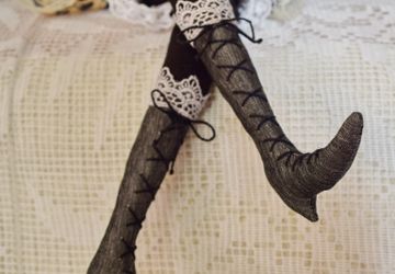 Интерьерная игрушка "Лиса-чернобурка"