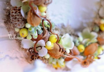 Как сделать весенний венок своими руками