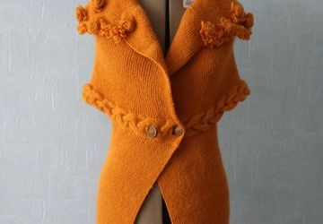 Кардиган без рукавов "Dorada"и митенки