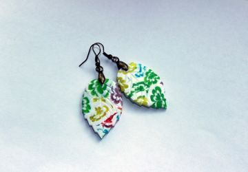 Серьги "Листочки"