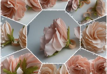 Резинка для волос "Нежная эустома "