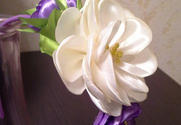 Ободок "Сливки&Сирень"