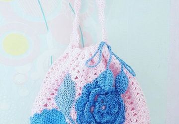 Вязаная сумка для девочки