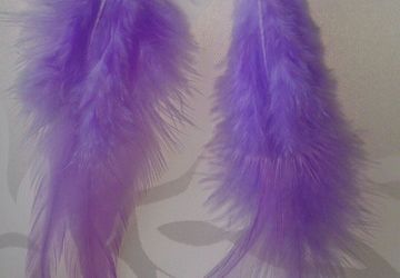 Серьги "Перышки"