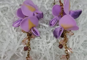 Серьги глициния