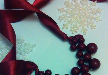 Колье цвета Марсала