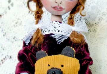 Авторская коллекционная текстильная кукла «SCARLETT».