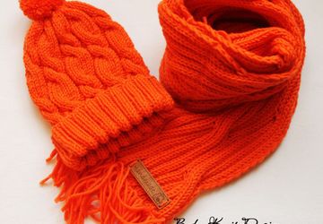 Комплект шапочка и шарф