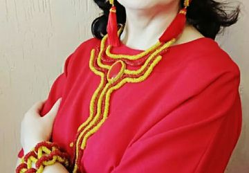 Комплект украшений из бисера "Радужное настроение"