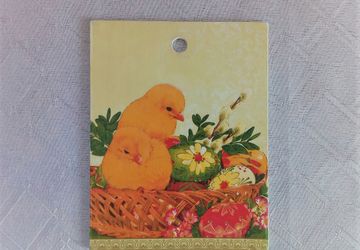 Разделочная доска "Цыплята в корзинке"