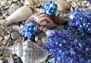 Воздушное колье "Морской бриз