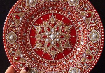 Точечная роспись - учимся расписывать тарелки