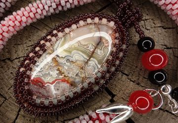 Кулон "Закатное море"