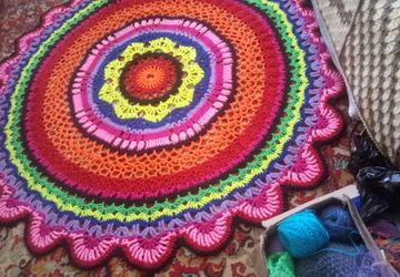 коврик вязаный