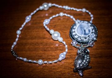 Кулон "Снежная сова"