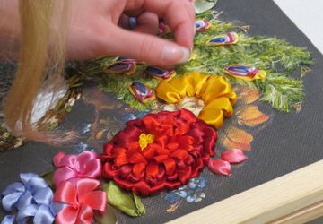 Вышивка лентами