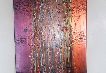 Картина (абстракция) автор A.Knabengof - цветы