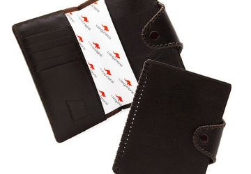 Кожаная обложка для автодокументов 3202-002 V/Brown. Ручная работа.