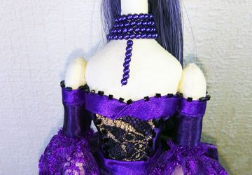 Интерьерная кукла-тряпиенс "Вайолет"