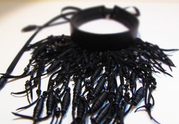 Кожаное колье "Королева ведьм"