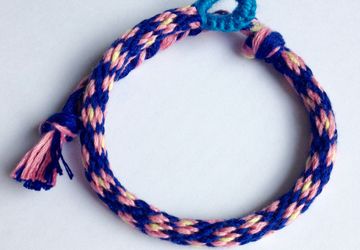 Кумихимо с цветочками