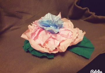 Цветок из гофры