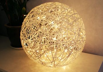 Новогодние шары из ниток