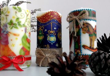 Новогодние винтажные свечи ✨