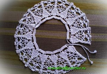 Вязаный воротничок