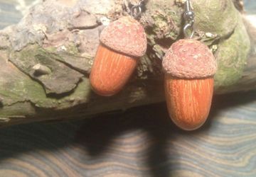 Серьги "Желуди"