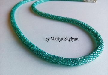 Мозаичный вязаный жгут