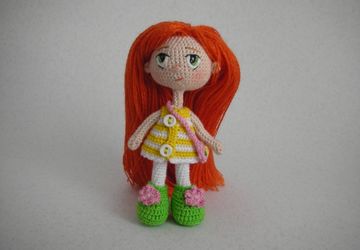 Авторская вязаная кукла "Маришка"
