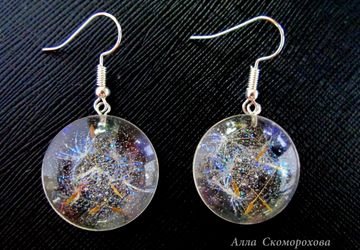 Серьги "Ледяной пух"