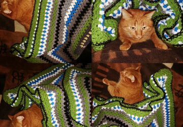 Пледы ручной работы, связанные крючком