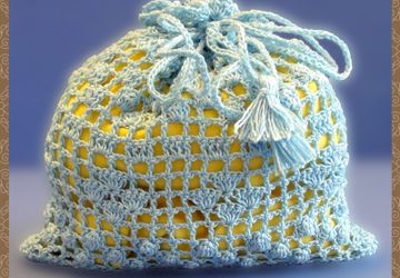 Подарочный мешочек крючком