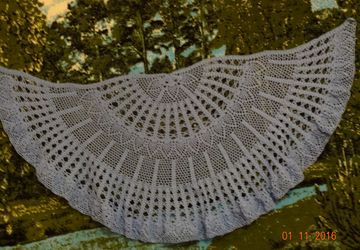 шаль голубая