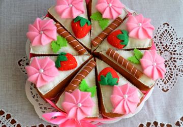 Тортик из фетра