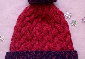 Шапка с косами