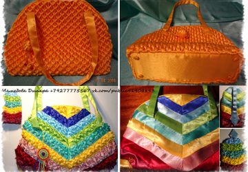 Сумка в технике буфы